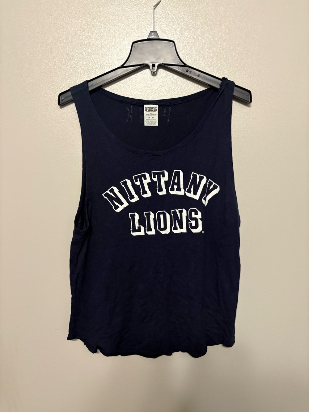 PINK Victoria's Secret Navy Nittany Lions Graphic Tank